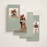 "Gilded Shine" - Holiday Cards in Sage by Angela Thompson - Back Designs