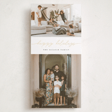 "Flow" - Holiday Cards in Coal by Pixel and Hank - Front