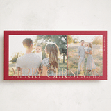 "Classic & Modern" - Holiday Cards in Berry by Brianne Larsen - Front