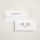 "Classic & Modern" - Holiday Cards in Berry by Brianne Larsen - Envelope Addressing