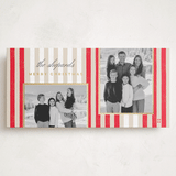 "Vintage Stripes" - Holiday Cards in Candy Cane by Stacey Day - Front