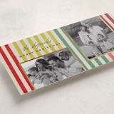 "Vintage Stripes" - Holiday Cards in Chartreuse by Stacey Day - Detail