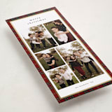 "Plaid Collage" - Holiday Cards in Berry by Stacey Meacham - Detail