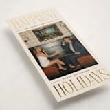 "Elongated" - Holiday Cards in Licorice by Ekko Studio - Detail