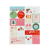 "Oh What Fun Gift Sticker Set - Set of 1 Sheet of 15 Stickers" - Holiday Gift Wrap Embellishments in multicolorassorted-colors by Jollity and Co