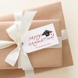 "Custom Happy Graduation Gift Tags (set of 24)" - Holiday Gift Wrap Embellishments in multicolorassorted-colors by Liesel Anne