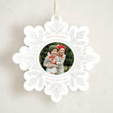 "Super Snowflake" - Holiday Ornament Cards in Blushing by Jessie Steury - Front