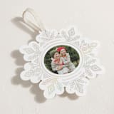 "Super Snowflake" - Holiday Ornament Cards in Blushing by Jessie Steury - Detail