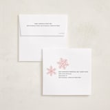 "Super Snowflake" - Holiday Ornament Cards in Blushing by Jessie Steury - FREE Recipient Addressing