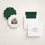 "White Christmas" - Holiday Ornament Cards in Snowflake by Crisby - Assembled