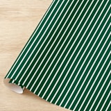 "Hunter Green French Stripe Gift Wrap, Set of 5 Sheets" - Holiday Gift Wrap in green by Liesel Anne