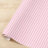 "Pink Blush French Stripe Gift Wrap, Set of 5 Sheets" - Holiday Gift Wrap in pink by Liesel Anne