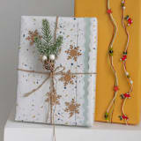 "Terrazzo Pattern Gift Wrap, Two-sided -  Pack of 4 Sheets" - Holiday Gift Wrap in multicolor by MA FÊTE