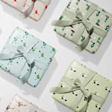 "Christmas Jeep Wrapping Paper" - Holiday Gift Wrap in green by tara berg