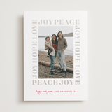 "Subtle Surround" - Holiday Cards in Pomegrenate by Erica Krystek - Front