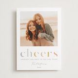 "Deconstructed Cheers" - Holiday Cards in Sunset by Lisa McLean - Front