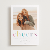 "Deconstructed Cheers" - Holiday Cards in Funfetti by Lisa McLean - Front