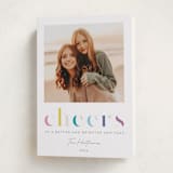 "Deconstructed Cheers" - Holiday Cards in Funfetti by Lisa McLean - Folded Card