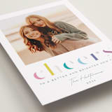 "Deconstructed Cheers" - Holiday Cards in Funfetti by Lisa McLean - Detail