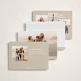 "Pretty Bow" - Holiday Cards in Cobblestone by Lori Wemple - Back of Card Options