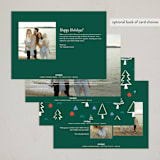 "Merry & Bright Holiday" - Holiday Cards in Snow by Brooke Chandler - Back of Card Options