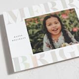"Merry & Bright Holiday" - Holiday Cards in Snow by Brooke Chandler - Detail