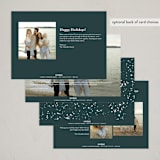 "Birch Trees" - Holiday Cards in Lake by Brooke Chandler - Back of Card Options