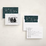 "Birch Trees" - Holiday Cards in Lake by Brooke Chandler - Assembled