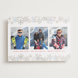 "Snow Flurry" - Holiday Cards in Holly Berry by Susan Asbill - Front