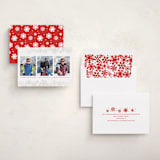"Snow Flurry" - Holiday Cards in Holly Berry by Susan Asbill - Assembled