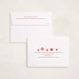 "Snow Flurry" - Holiday Cards in Holly Berry by Susan Asbill - FREE Recipient Addressing