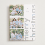 "Glossed Over" - Holiday Cards in Dove by Up Up Creative - Front