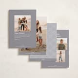 "Glossed Over" - Holiday Cards in Dove by Up Up Creative - Back of Card Options