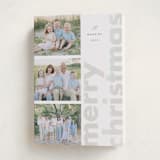 "Glossed Over" - Holiday Cards in Dove by Up Up Creative - Folded Card