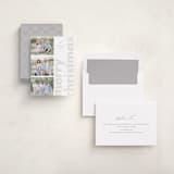 "Glossed Over" - Holiday Cards in Dove by Up Up Creative - Assembled