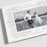 "Joy Greenery" - Holiday Cards in Navy by Brooke Chandler - Detail