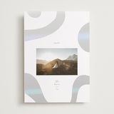 "Shimmer Geo" - Holiday Cards in Smokey Sage by Ana Sharpe - Front