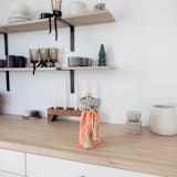 "Velvet Coral gift wine bottle bag with floral lining" - Holiday Gift Bags in multicolor by Courtney Bedi