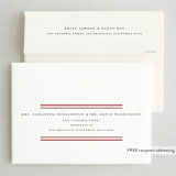 "Ever classic" - Letterpress Holiday Cards in Peppermint by Stacey Meacham - FREE Recipient Addressing