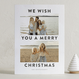 "Merry Days" - Letterpress Holiday Cards in Ash by Wildfield Paper Co - Front