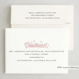 "Gratitude Bauble" - Letterpress Holiday Cards in Candy Cane by Bethan - FREE Recipient Addressing