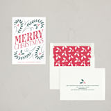 "christmas nostalgia" - Letterpress Holiday Cards in Crimson by Kacey Kendrick Wagner - Assembled