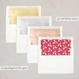 "christmas nostalgia" - Letterpress Holiday Cards in Crimson by Kacey Kendrick Wagner - Envelope Liner Options