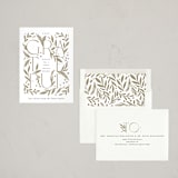 "grateful branches" - Letterpress Holiday Cards in Desert by Alethea and Ruth - Assembled