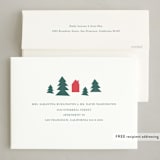 "Season Filled" - Letterpress Holiday Cards in Forest by Baumbirdy - FREE Recipient Addressing