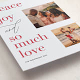 "And Love" - Letterpress Holiday Cards in Holly Berry by Kelly Nasuta - Detail