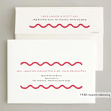 "Scalloped Edges" - Letterpress Holiday Cards in Winter Rose by Alethea and Ruth - FREE Recipient Addressing