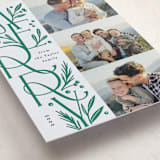 "Merry Letter Stack" - Letterpress Holiday Cards in Pine by Alethea and Ruth - Detail