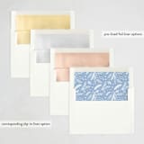 "Pressed Lettering" - Letterpress Holiday Cards in Frost by Kristen Smith - Envelope Liner Options
