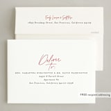 "Pen Scripted" - Letterpress Holiday Cards in Holly Berry by Everett Paper Goods - FREE Recipient Addressing